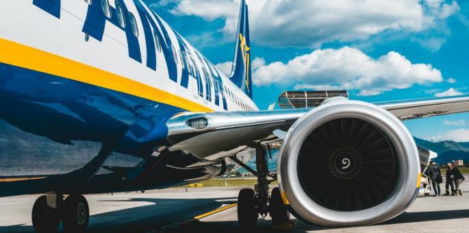 Ryanair vliegtuigmaatschappij