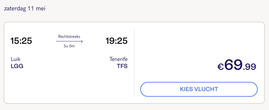 Goedkope vliegtickets Tenerife